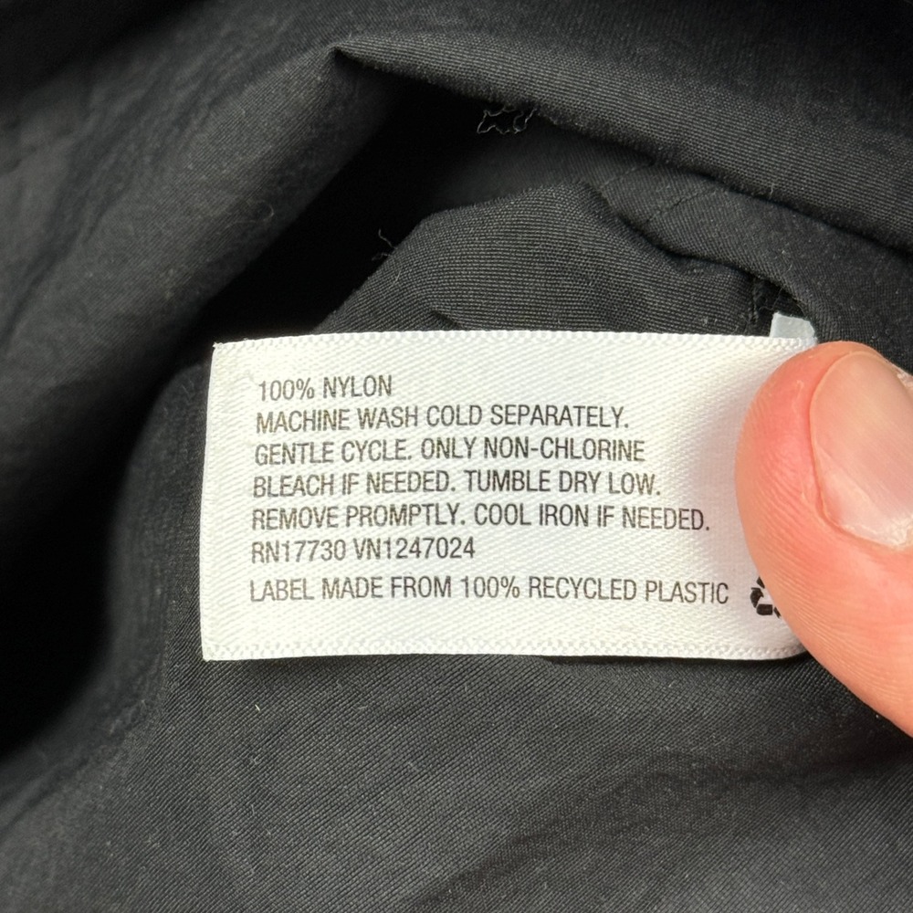 Nylon Snap Front Utility Chore Shirt Jacket Men Small Black Gorpcore Techwear - Picture 6 of 11